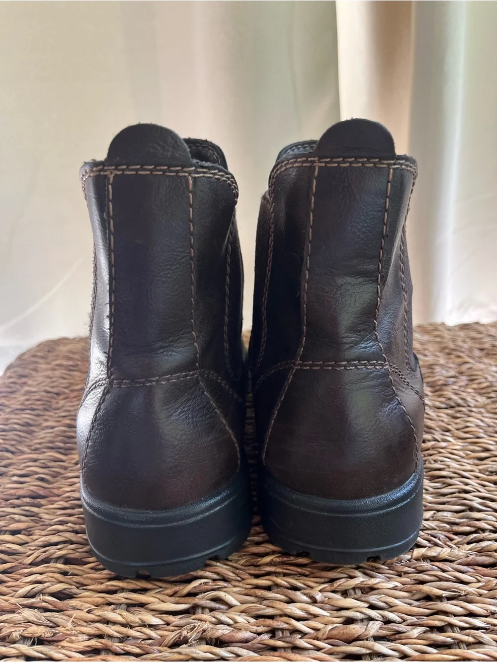 Eastland Men's Dark Brown Leather Chelsea Boots